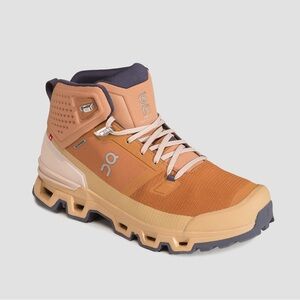 NIB On Cloudrock 2 Waterproof Almond / Dune Men’s Hiking Boots
